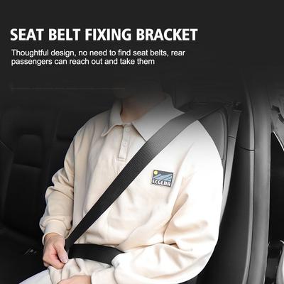 Seat Belt Fixing Bracket for Tesla Model Y Rear Seat Belt Limiter Protective Cover ABS Modely Car Interior Accessories 2025-23