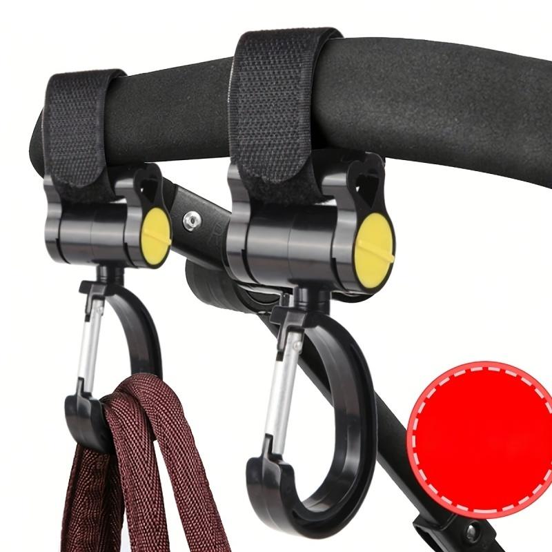 2Pcs Electric Scooter Helmet Lock Hooks No Drill Universal Front Hanging Rack Stroller Mommy Hook Heavy Duty Storage Holder
