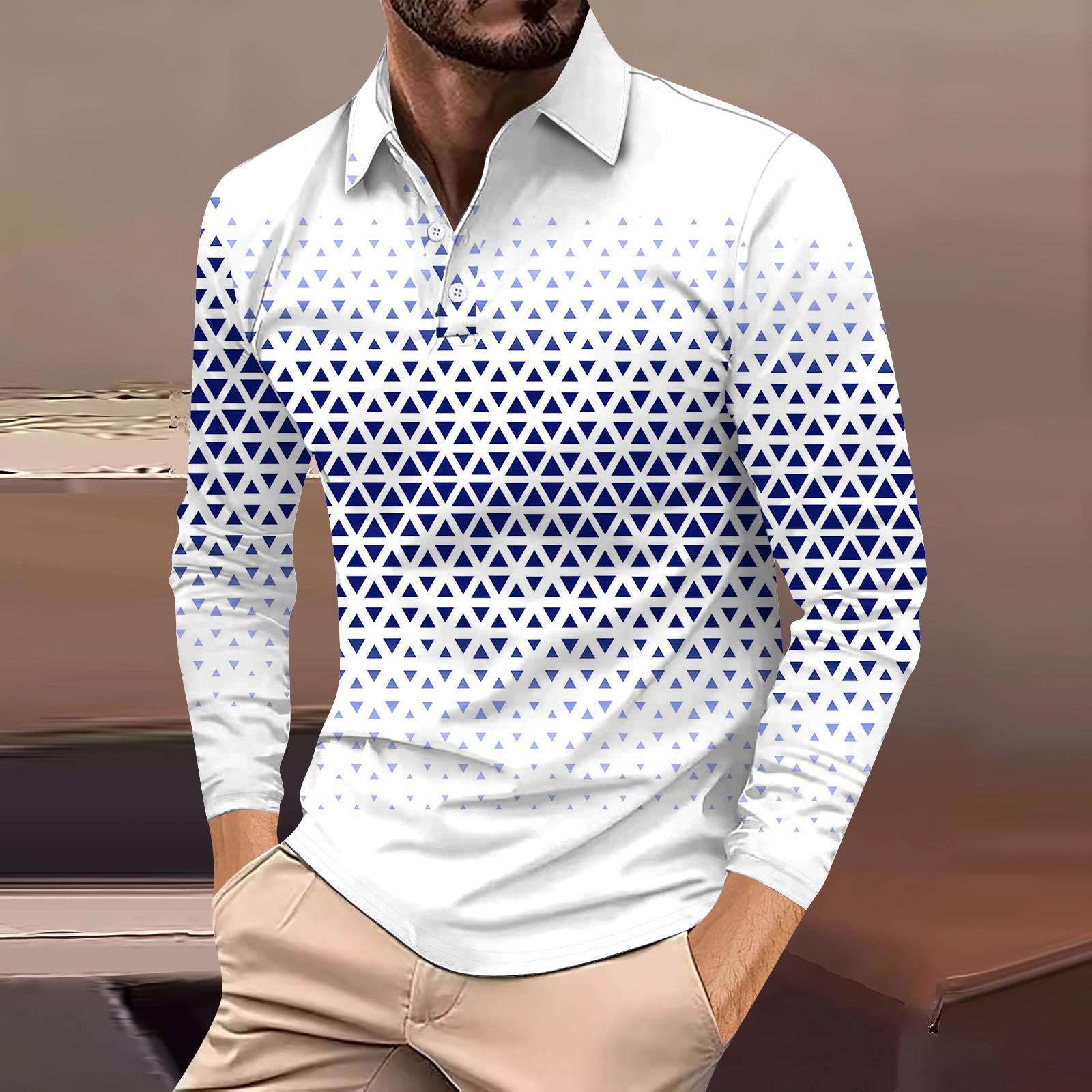 

Мужская рубашка для гольфа, повседневная спортивная, с V-образным вырезом, ребристый воротник, с длинным рукавом, модная, повседневная, однотонная, однотонная, весна-лето, стандартная посадка XL белый