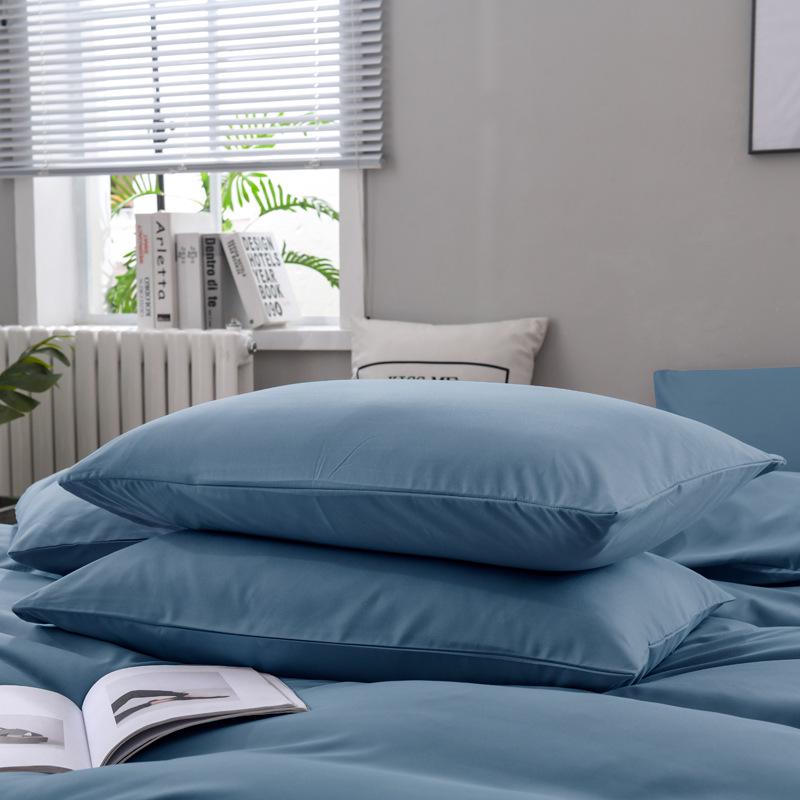 Nordic Simple Solid Color Pillowcase Set - 47x74cm (Pair)