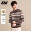 JOW Fair Isle Series 100% Pure Wool Crew Neck Sweater