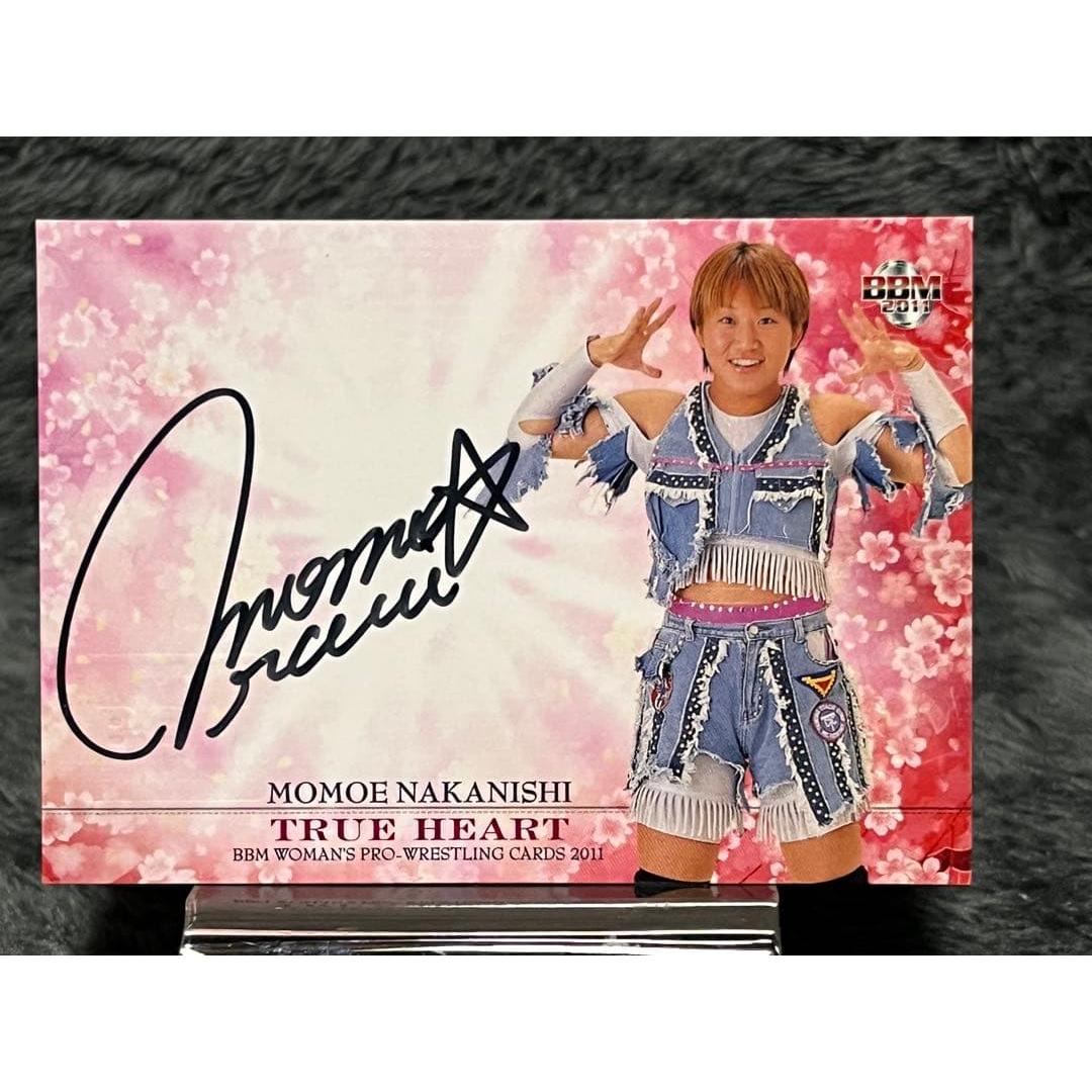 BBM Women s Pro Wrestling Momoe Nakanishi Autograph Card All Japan Women s Pro Wrestling