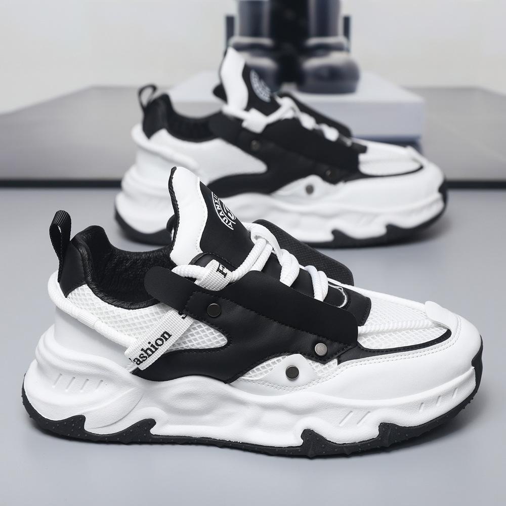 Spring and Autumn Season Latest Mesh Breathable Casual Shoes for Men's 2024 Lightweight and Tall Youth Sports Running Shoes