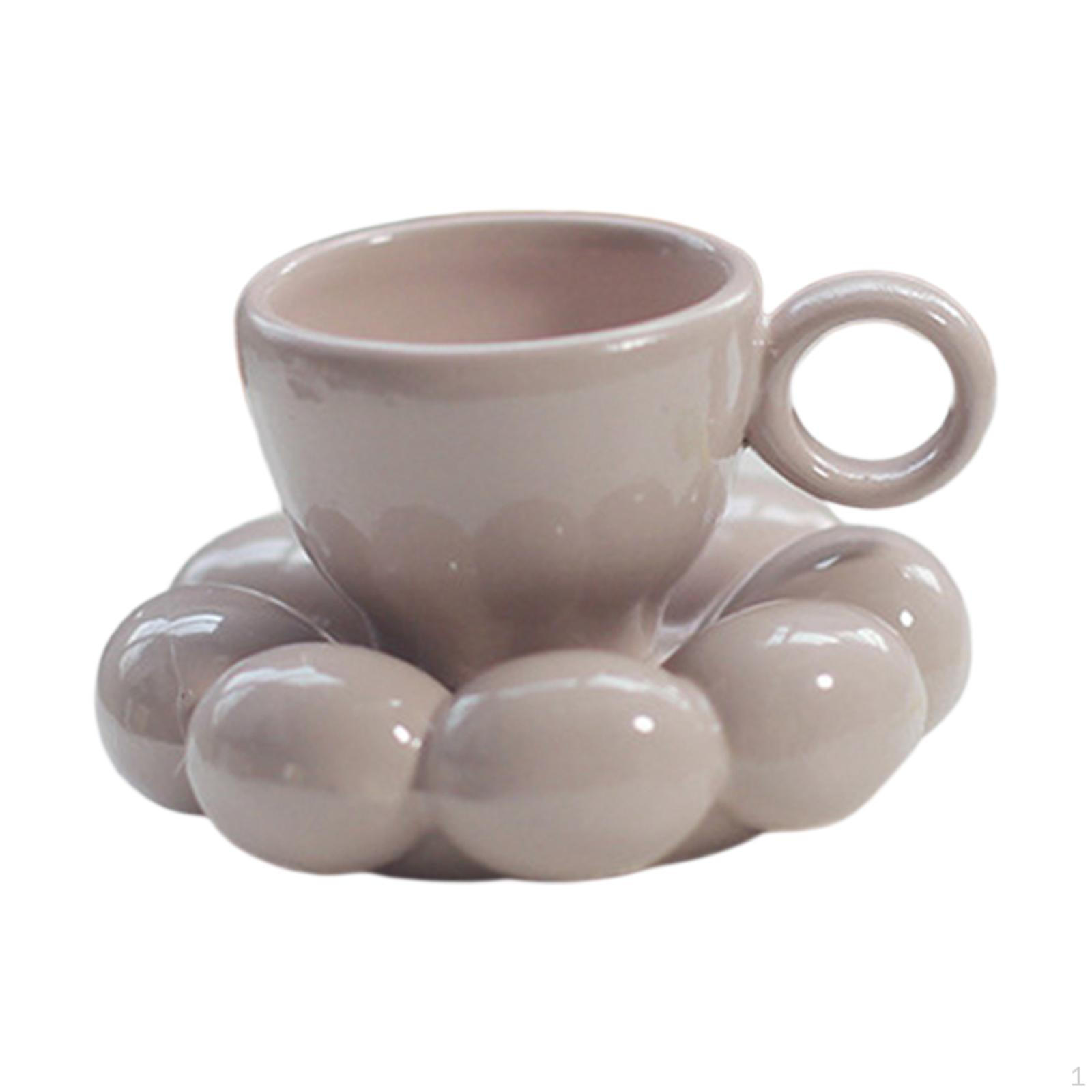 

Dollhouse Tea Cup Decoration Coffee Plate for Dollhouses DIY Accessory Violets