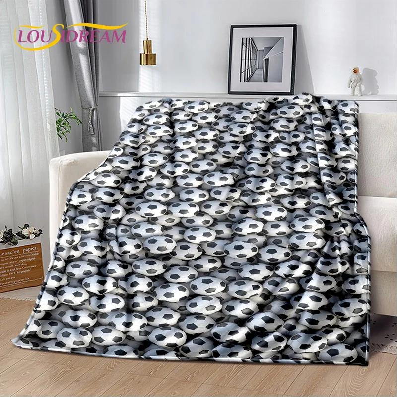 29 Stil Futbol Sahası Futbol Spor Karikatür Yumuşak Battaniye, Ev Yatak Odası Yatak Kanepe Seyahat Örtüsü Çocuk Hediyesi için Yumuşak Atma Battaniye