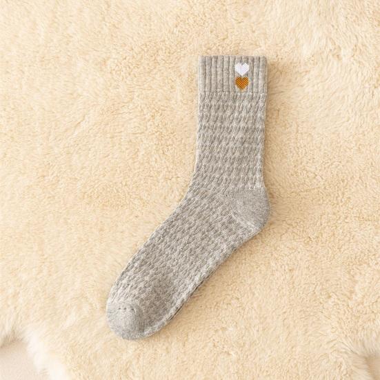 Fleece-Lined Winter Socks Women Warm Thickened Boot Socks Ribbed Casual Thermal Crew Socks for Daily Wear Christmas Gifts