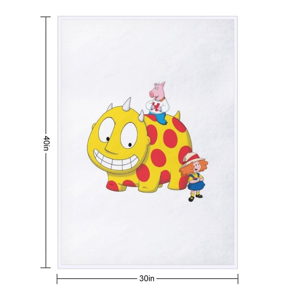 Maggie and the Ferocious Throw Blanket Wednesday Manga Soft Plaid Comforter Blankets