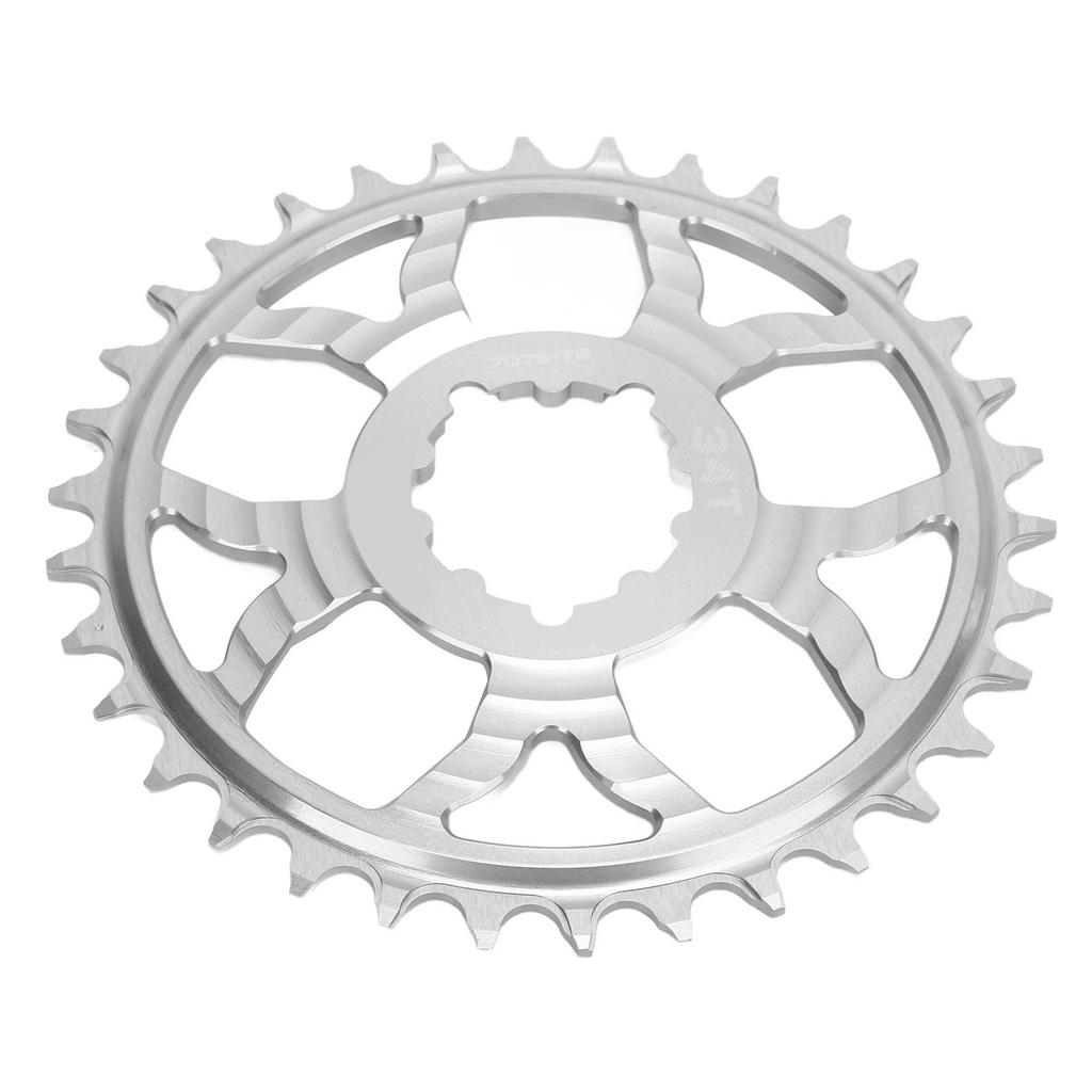 34T Bike Chainring 7075 Aluminum Alloy Positive Negative Tooth Round Chainwheel for GXP Road Bikes