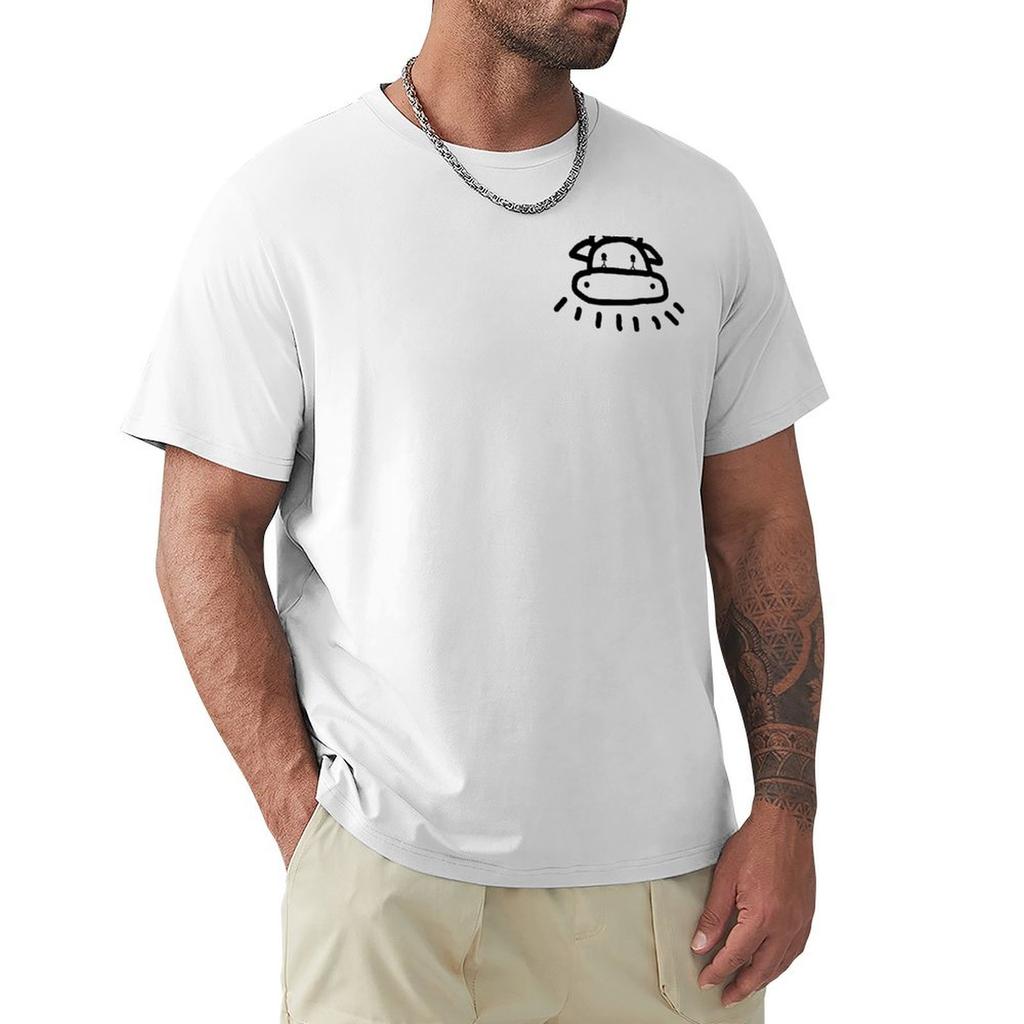 Ufo Cow T-Shirt Funnys Plus Sizes Oversized T Shirt Shirts Graphic Tee Men