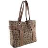 Salvatore Ferragamo Tote Bag Brown canvas/leather Women Used