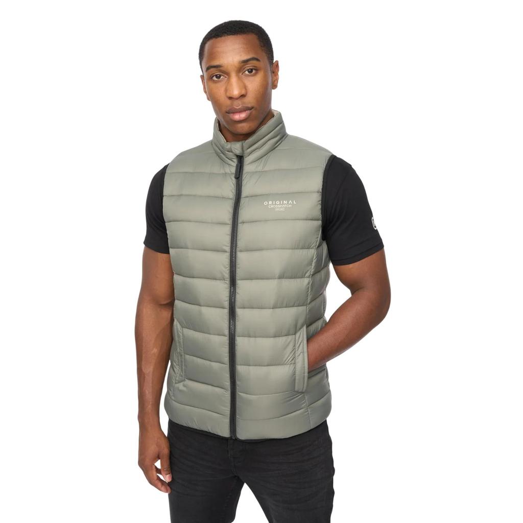 Crosshatch Mens Gattering MVE Quilted Gilet