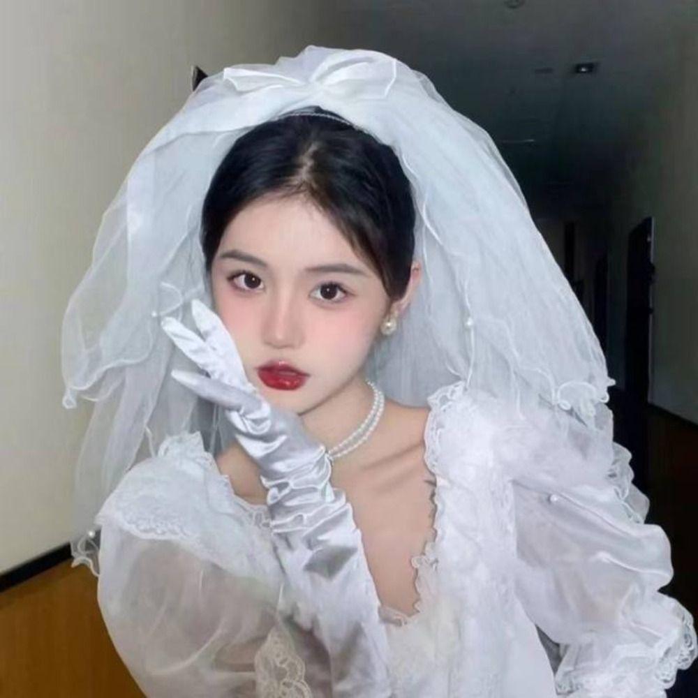 Four-layer Bridal Veil Soft Tulle Bride Head Gauze New Wedding Veils  Bride Accessories