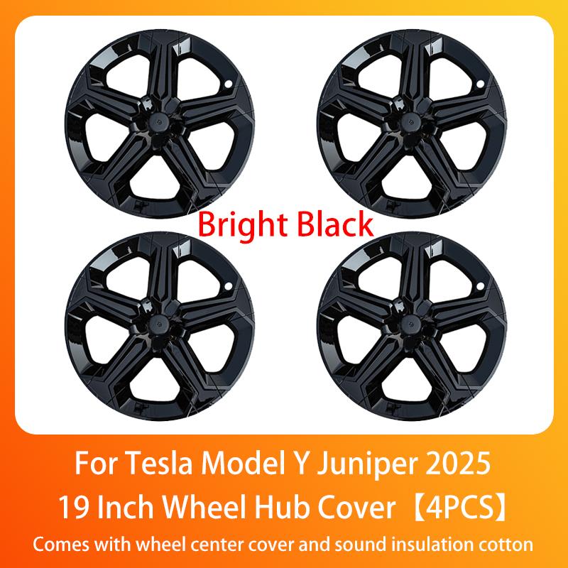 Wheel Hub Cap For Tesla Model Y Juniper 2025+ Car Replacement Wheel Cap 19 Inch Performance Automobile Hubcap Cover Accessories