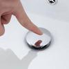 Lavabo Bagno Ottone Scarico Lavandino Pop Up Pulsante Click Clack Tappo Fessurato