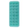 24 Grid Small Cubes Silicone Ice Tray with PP Lid Silicone Ice Mold for Home KitchenGreen