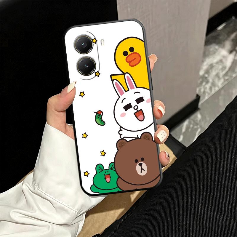 Cartoon Bear B-Browns C-Conys Soft Phone Case for Xiaomi Poco X5 X6 X7 X8 Pro Max X3 F7 F8 Ultra M8 M7 M6 M5 Redmi 15 15C 14C 13