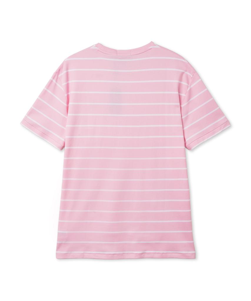POLO RALPH LAUREN Classic Fit Striped Soft Cotton T-Shirt - Pink