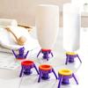3pcs/Set Multi-Purpose Bottle Cap Inverter, Leak-Proof Design for Shower Gel & Shampoo, 3-Color Nozzle, Ideal for Bathroom Use