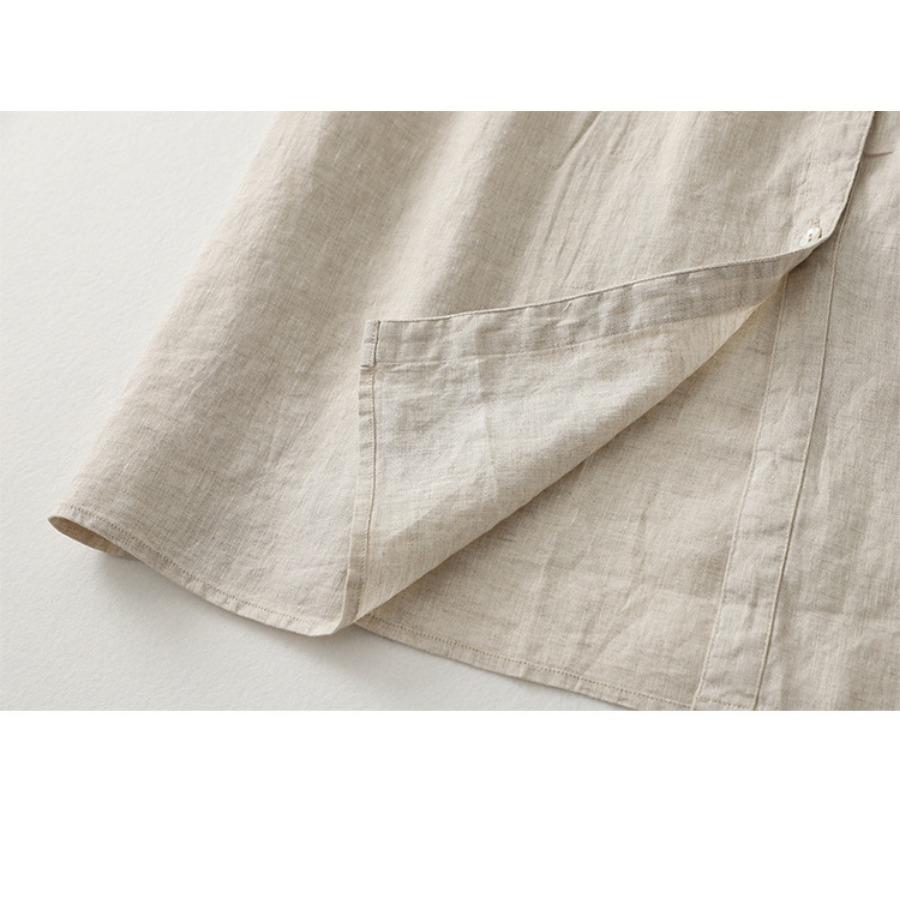 Summer Casual Japanese Women Pleated Short Sleeve Dress Vintage Loose Comfortable A-line Mid Length Dresses