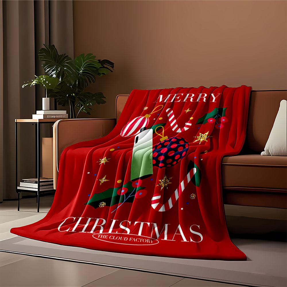 Festive Christmas Design Blanket for all seasons blanket lunch break throw gift