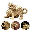 Keychain Pendant Creative Retro Copper Fengshui Statue Animal Key Charm for Home