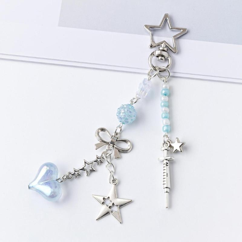 Contemporary Dolphin Keychain Metal Bag Charm Retro Design Keyring Compact Travel Accessory Pendat Bag Pendant