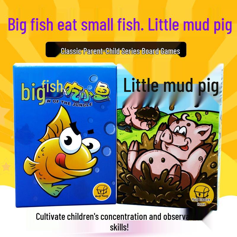 Большая рыба Маленькая рыба: Образовательная настольная игра для родителей и детей Big Fish Eats Little Fish