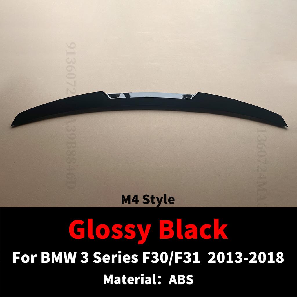 Racing Rear Wing Spoiler Tuning Accessories For BMW 3 Series F30 F31 2013-2018 M4 MP PSM Style Refit Trunk Lip Tail Trim Styling