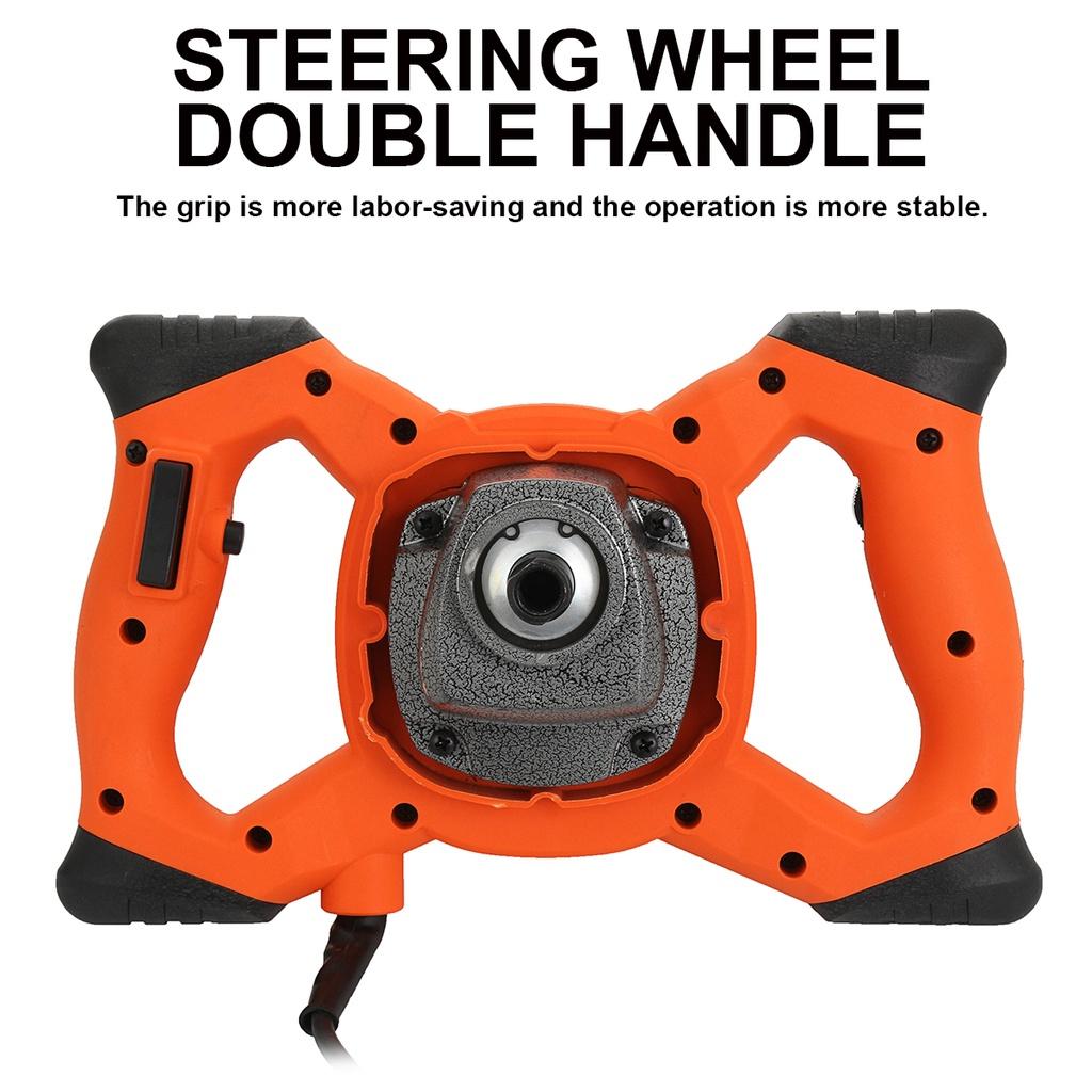 3000W Adjustable Speed 6 Gear Handheld Paint Cement Plaster Industrial Grade Mixer Mortar Coating Powder Mixing Machine