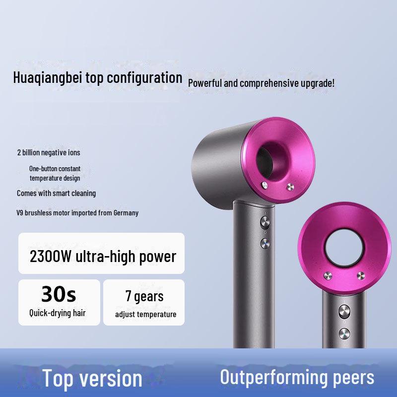 Uscător de păr Mousen cu control al temperaturii de mare viteză: Cald/Rece, Ioni negativi, Design fără frunze