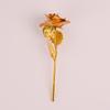 Romantic Gold Foil Rose Flower Foil Plated Long Stem Artificial Rose Flower Colorful Rose Flower Gift Box Birthday Present
