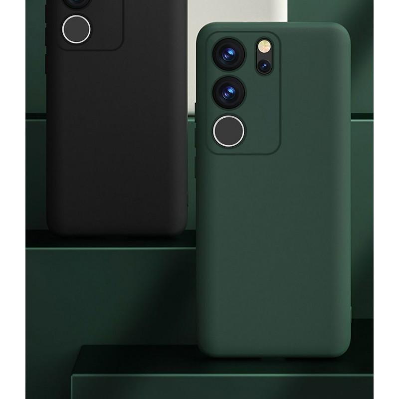Liquid Silicone Phone Case Vivo S17 Pro Full Coverage Shockproof Slim Soft Grip Cover Men Women