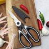 1PC/2PCS Ciseaux Multifonctionnels Ciseaux de Cuisine Aigus Ciseaux à Poulet Ciseaux à Arêtes de Poisson Ouvre-Bouteille Poignée Antidérapante Anti-rouille