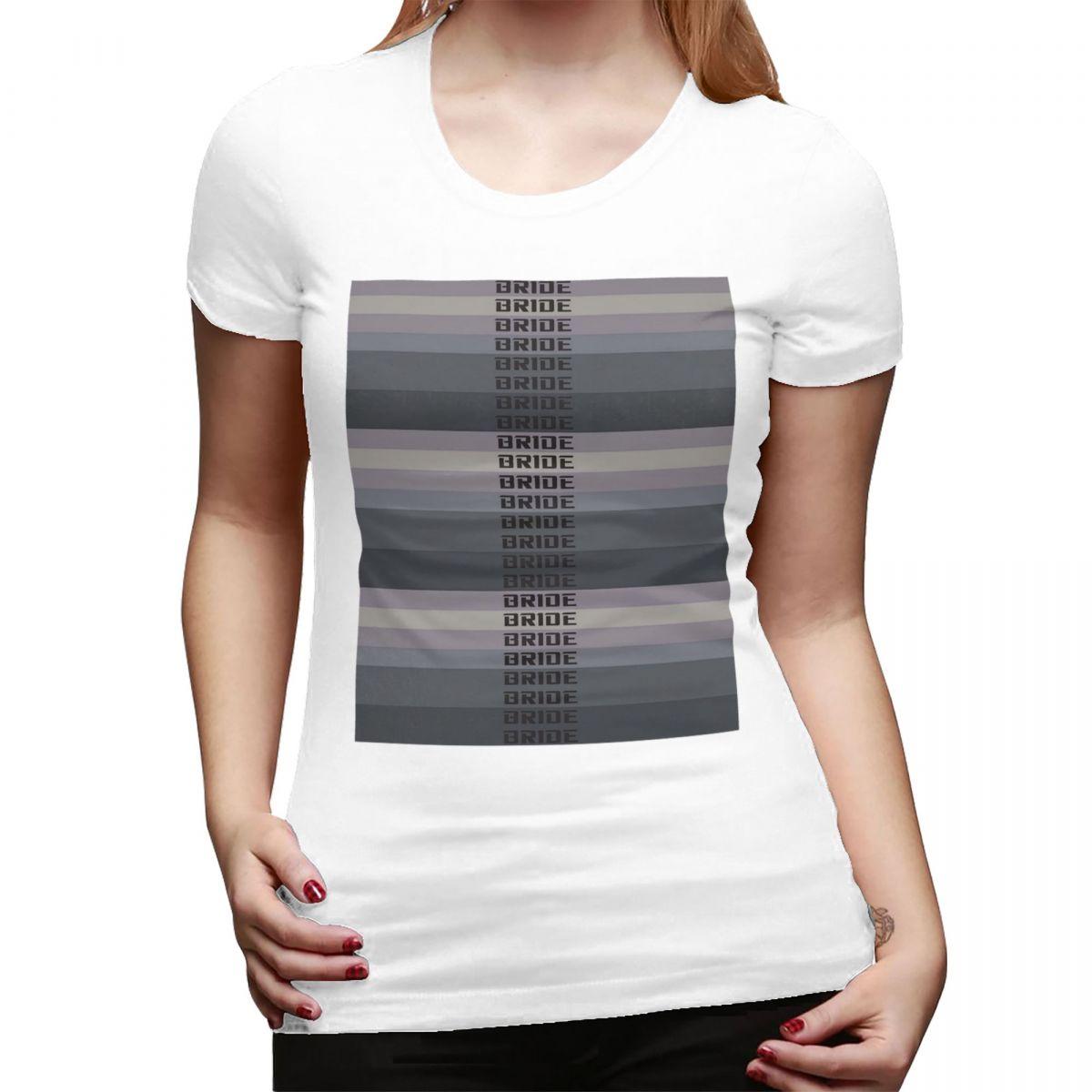 

Bride Jdm Material TShirt for Women Crew Neck Streetwear T Shirts Womens Short Sleeve Summer Clothes Tops S