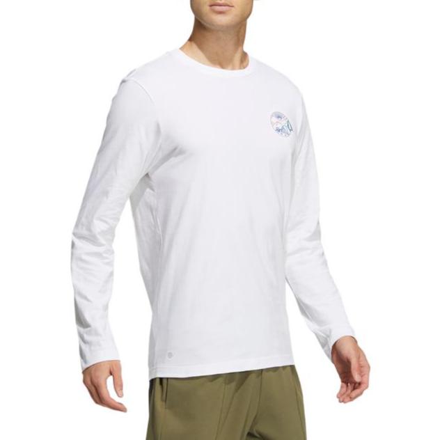adidas T Shirts Unisex White Crew Neck Moderate HN2031