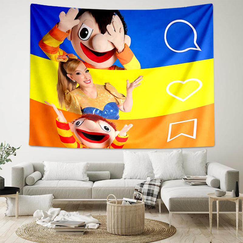 1pc Cartoon B-Bely B-Beto Tapestry, Living Room, Bedroom, Office, Party Decor, Ideal Festive Gift