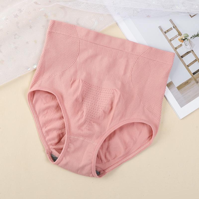 Seamless Honeycomb Breathable Plus Size Women's High Waist Tummy Control Body Shaper Panties