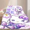 [1pc Hello Kitty Blanket] All-Season Blanket - Cozy Blanket for Sofa Couch Home Decoration, Digital Printed Nap Blanket