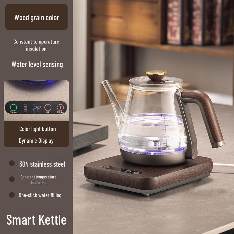 

Fully Automatic Smart Glass Electric Kettle with Constant Temperature, Bottom Water Filling, and One-Button Fast Boil, 1350W.