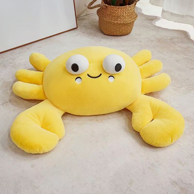 18/28/50cm Simulatie Krab Pop Gevuld Pluche Speelgoed Handgemaakte Pop Cartoon Anime Schattig Kussen Kinderverjaardagscadeau Leuke Pop