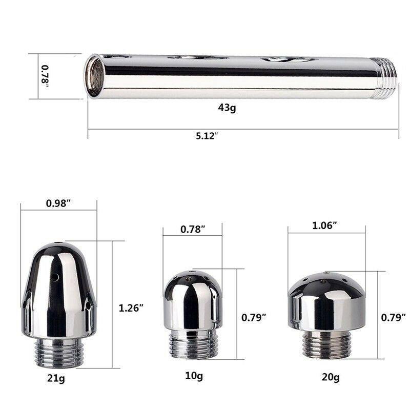 Cabezal de ducha Anal con 3 boquillas, limpieza vaginal, kit de enema de irrigación colónica