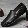 Genuine Leather Men Casual Shoes Men Footwear Slip On Office Man Formal Shoes Wedding Breathable Driving Comfy Loafers Moccasins