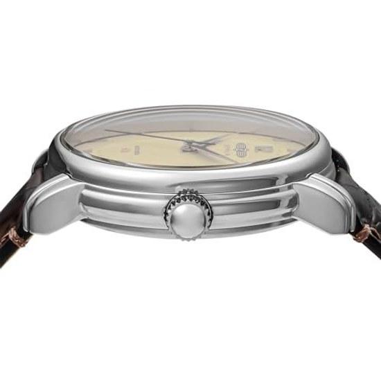 ZEPPELIN Mens Watch LZ120 Bodensee 8160-5 Automatic 5 ATM Water Resistant Mineral Glass Beige Dial Stainless Steel