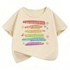 Lovely Fashion Letter Printed  Funny T Shirts Short Sleeve Kids Children's T-shirt Boys Girls Summer Spring Casual Top Tee Shirt