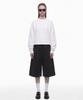 PRINOAR Single Pleated Bermuda Shorts - Black