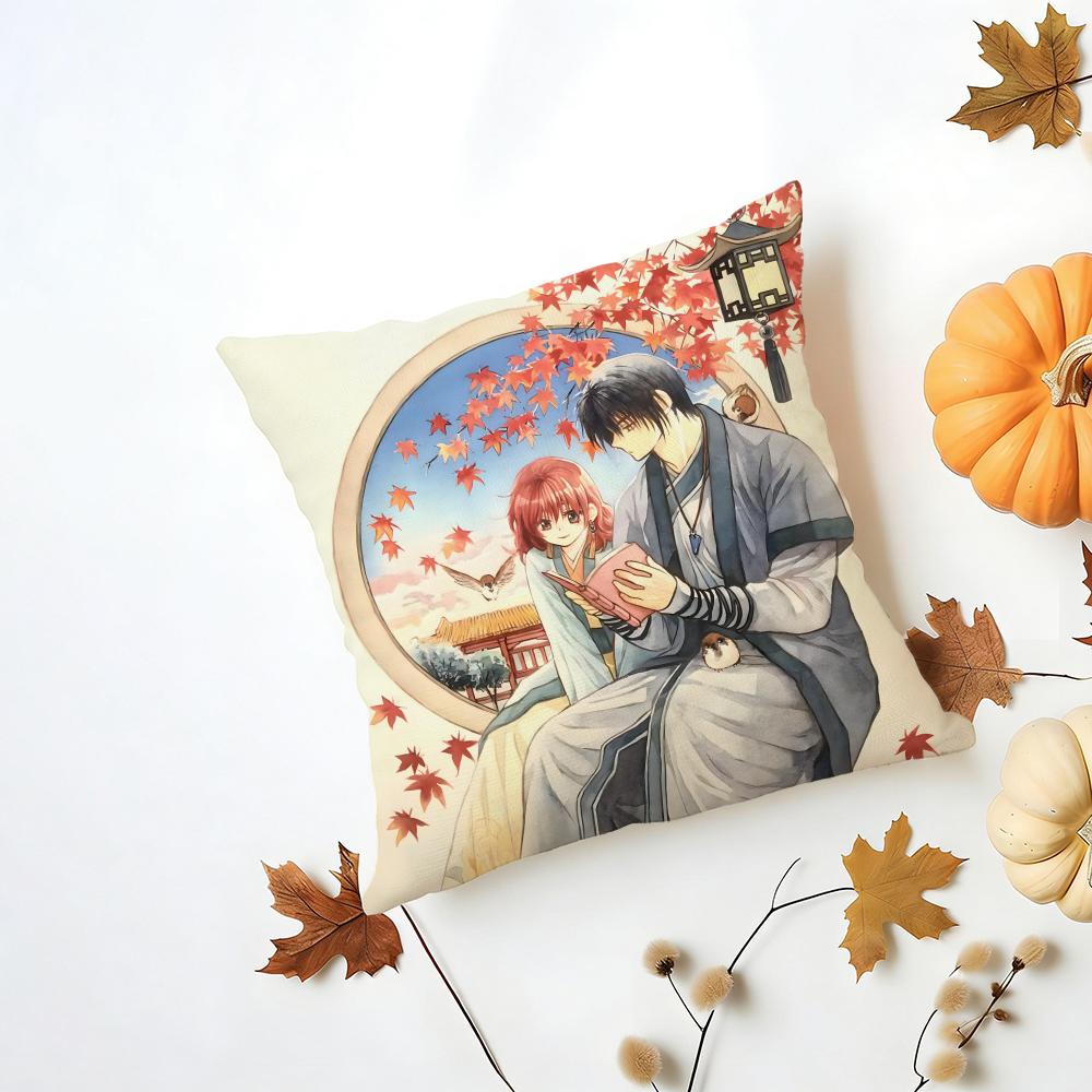 Fashion Beautiful Epic Y-Yona Of The Dawns Cushion Cover Washable Linen Pillowcase Soft For Daily Sofa Bed Home Room Decor
