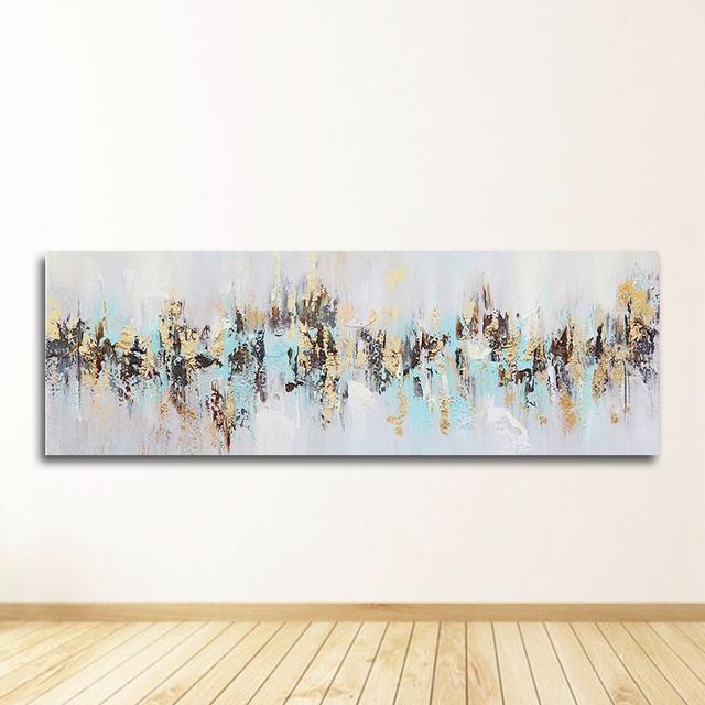 

Настенные картины для гостиной, домашний декор, постеры и принты, настенная живопись на холсте, абстрактные золотисто-желтые постеры 20cm×40cm NoFrame