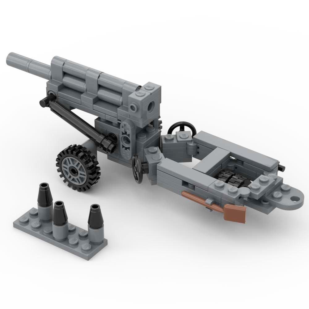 Stavebnice M777 Houfnice Flak 36 pak40 M102 M198 Bofors 40mm Protiletadlové Protitankové Dělo Dělostřelectvo Bitevní Lodi Vojenská Stavebnice