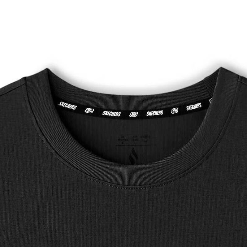 Skechers Comfortable Versatile Fashion Solid Color Short Sleeve T-Shirt Unisex tops L325U016-0018