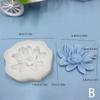 Lotus Gardenia Cake Decorations Silicone Mold Diy Kitchen Baking Handmade Soap Mold Aromatherapy Gypsum Cake Chocolate Mold